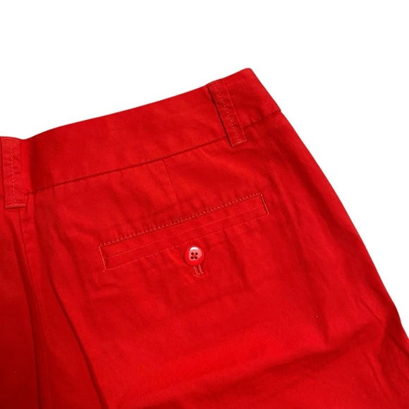 J.Crew Factory Red Broken-In Cotton Chino Shorts Size 8 - Picture 6 of 8